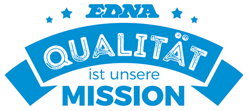 Logo von Edna, einem Hersteller von abgepackten Bio-Produkten.