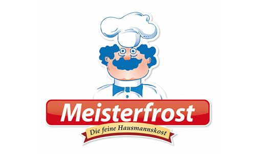 Logo von Meisterfrost – Hersteller österreichischer Tiefkühlkost seit 1985, spezialisiert auf traditionelle und innovative Hausmannskost.